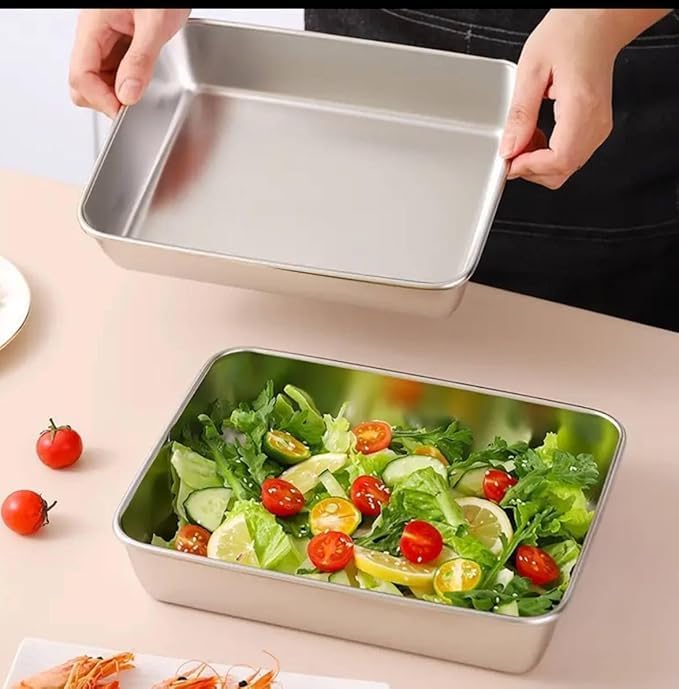 Food Storage Container with Lids - Stainless Steel