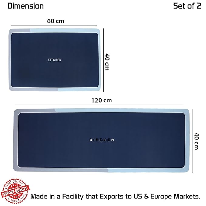 Kitchen Mats for Floor Set of 2