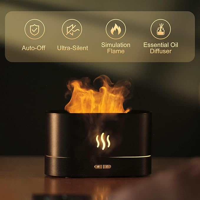 Aromatherapy Flame Light Mist Humidifiers