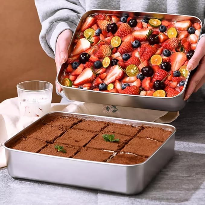 Food Storage Container with Lids - Stainless Steel