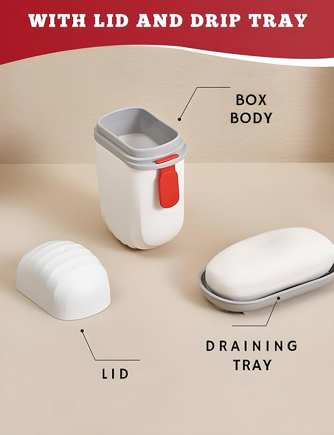 Travel Soap Holder 2Pcs
