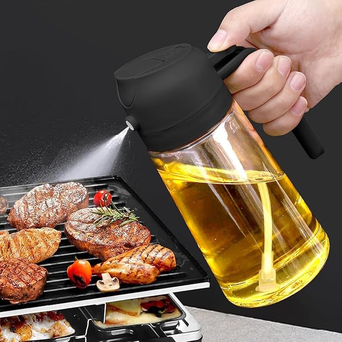 Glass Oil Sprayer and Dispenser Bottle