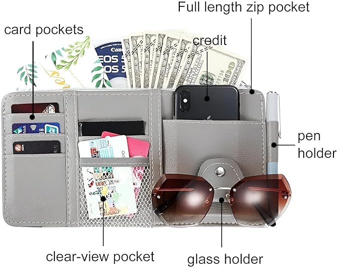 Car Sun Visor Organizer